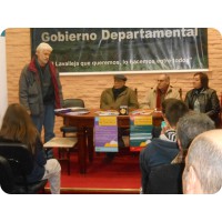 El Dr. Gustavo Guadalupe, Secretario Ejecutivo de la Fundación, en la apertura del acto